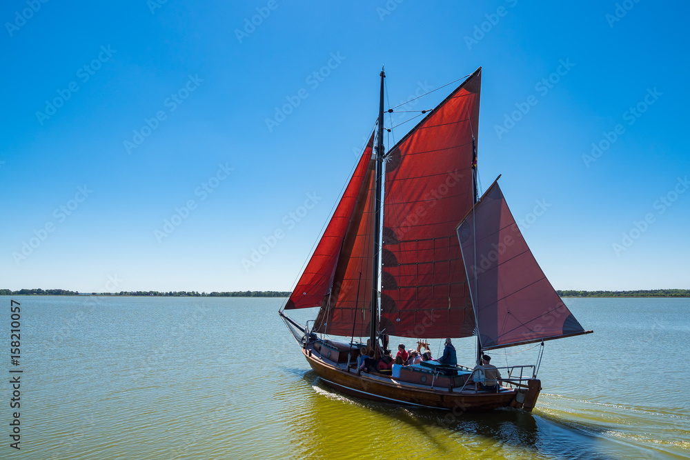 Zeesboot auf dem Bodden.