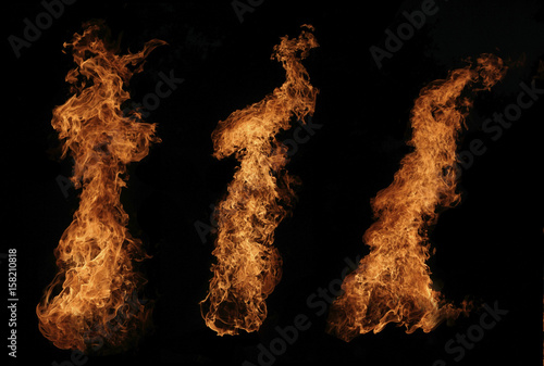 Fire flames