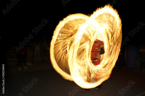 Fire spinning - firedancer