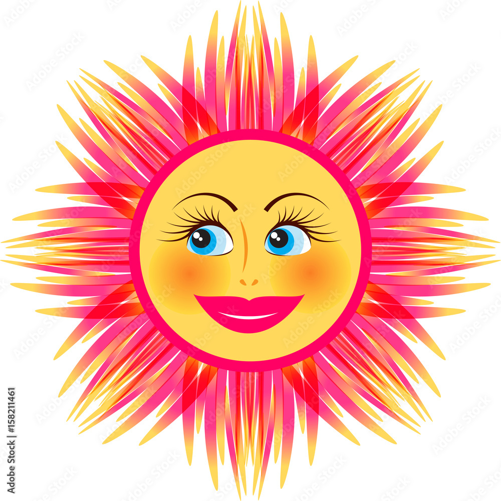 Bright smiling sun Bright smiling sun