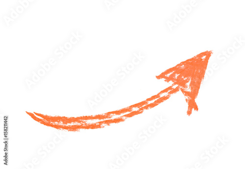 Hand drawn arrow symbol iso...
