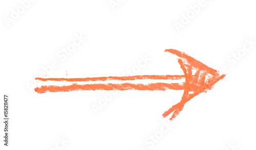Hand drawn arrow symbol iso...