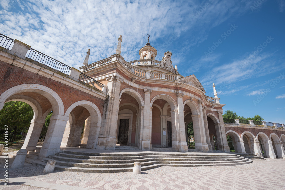 Aranjuez famous landmark, San Antonio de Padua church, Madrid, Spain.