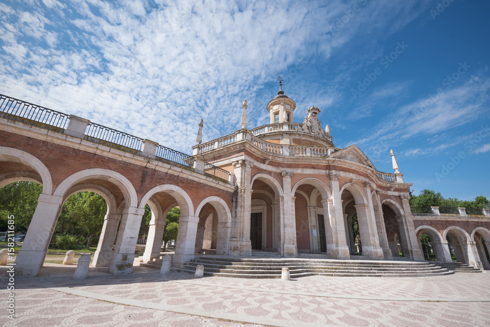 Aranjuez famous landmark, San Antonio de Padua church, Madrid, Spain.