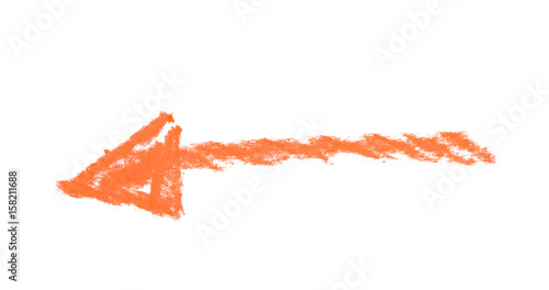 Hand drawn arrow symbol iso...