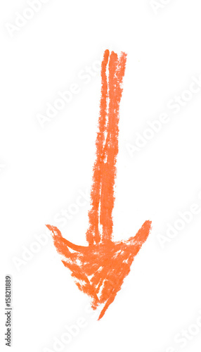 Hand drawn arrow symbol iso...
