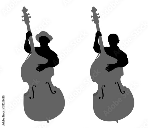 Boy contrabassist