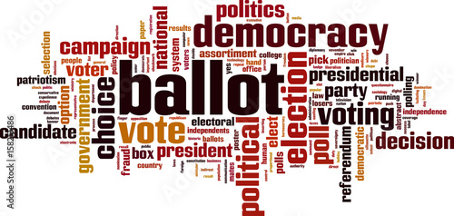 Ballot word cloud