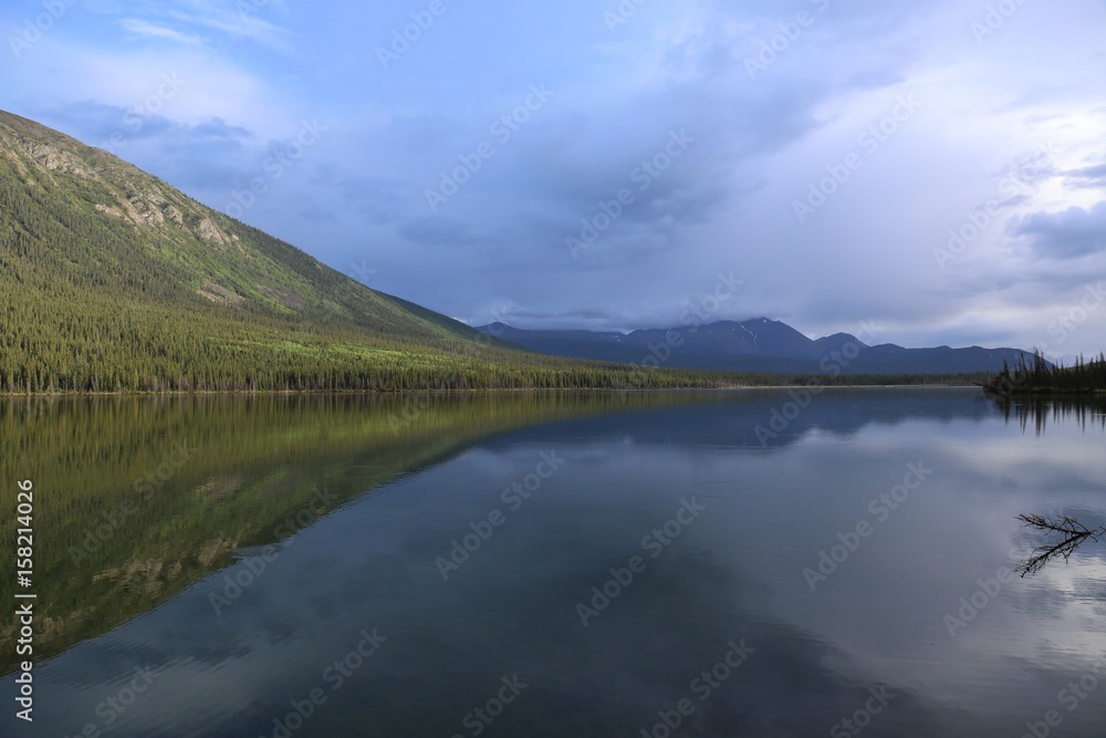Lake reflection BC