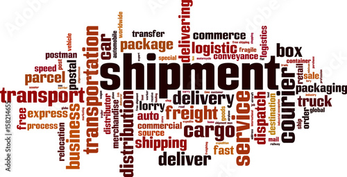 Shipment word cloud