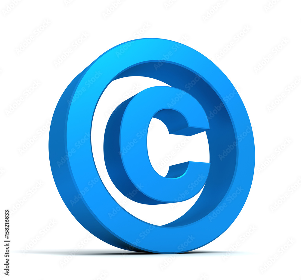 copyright symbol concept 3d illustration copyright symbol concept 3d illustration