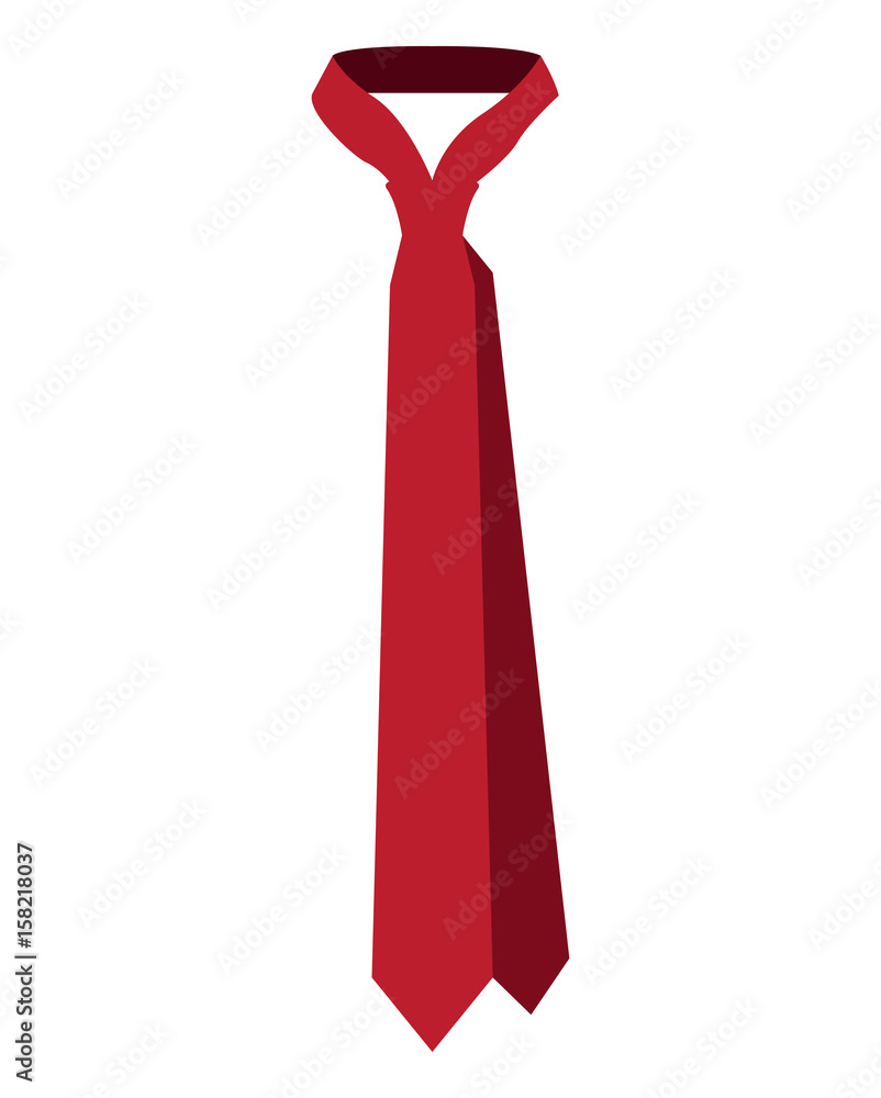 Isolated icon of a necktie, Vector illustration Isolated icon of a necktie, Vector illustration