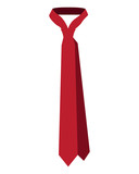 Isolated icon of a necktie, Vector illustration