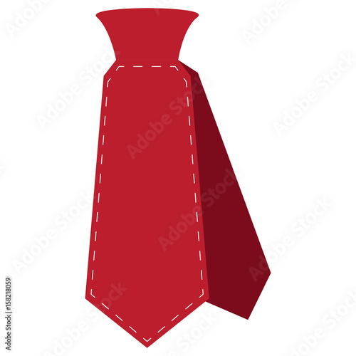 Isolated icon of a necktie, Vector illustration