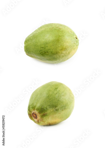 Ripe papaya fruit isolated
