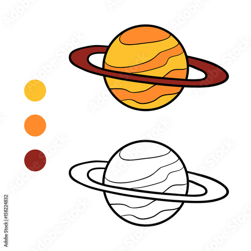 Coloring book, Saturn