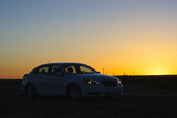 Chrysler in the sunset