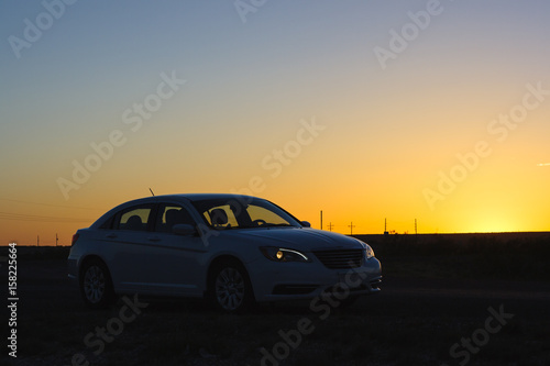 Chrysler in the sunset