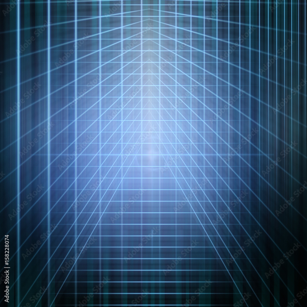 abstract structural blue light abstract structural blue light