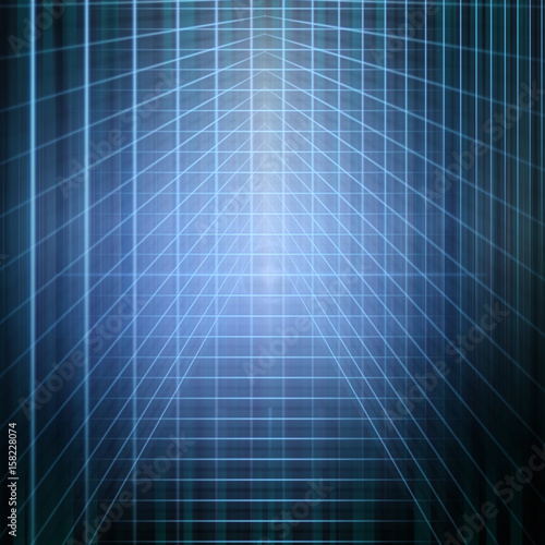 abstract structural blue light