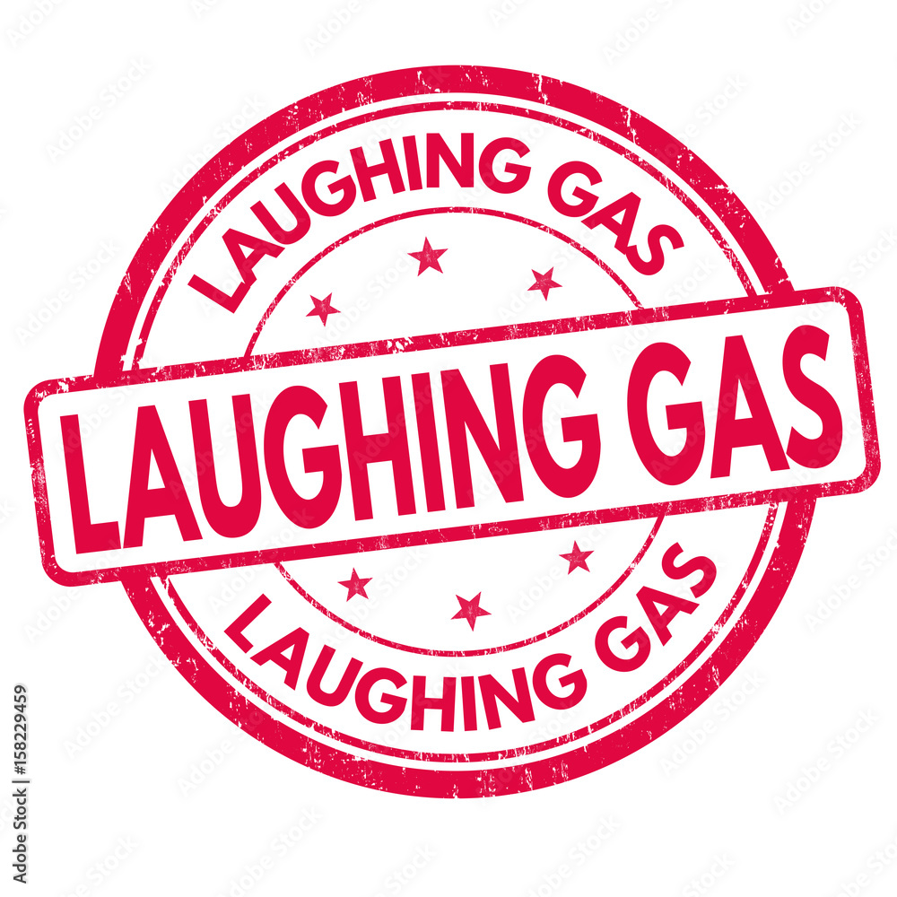 Laughing gas sign or stamp