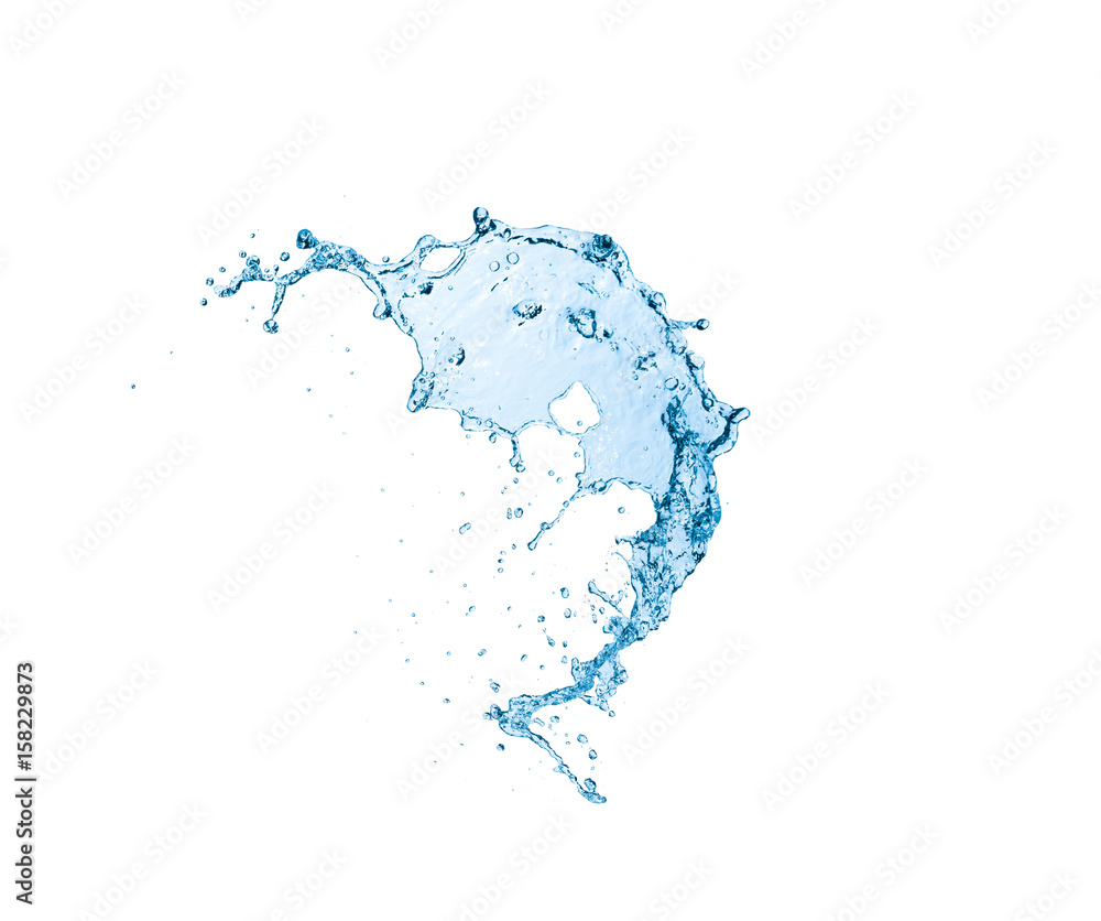 Obraz premium Water Splash On White Background