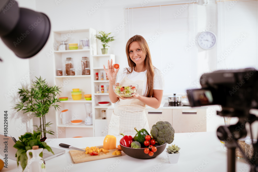Attractive Blogger Girl Making Video For You Attractive Blogger Girl Making Video For You