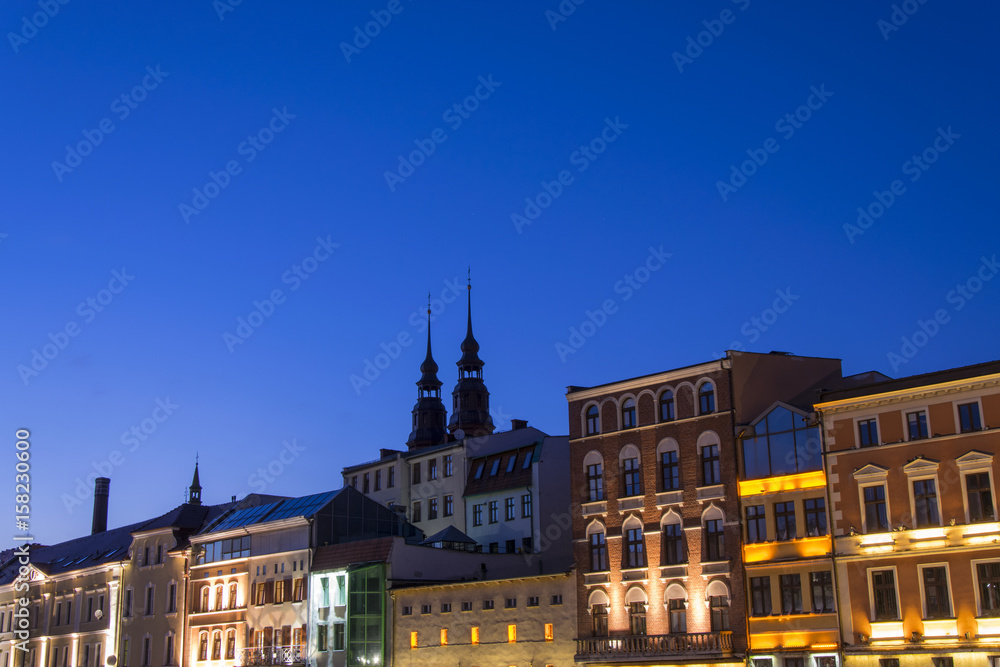 Night Opole City.