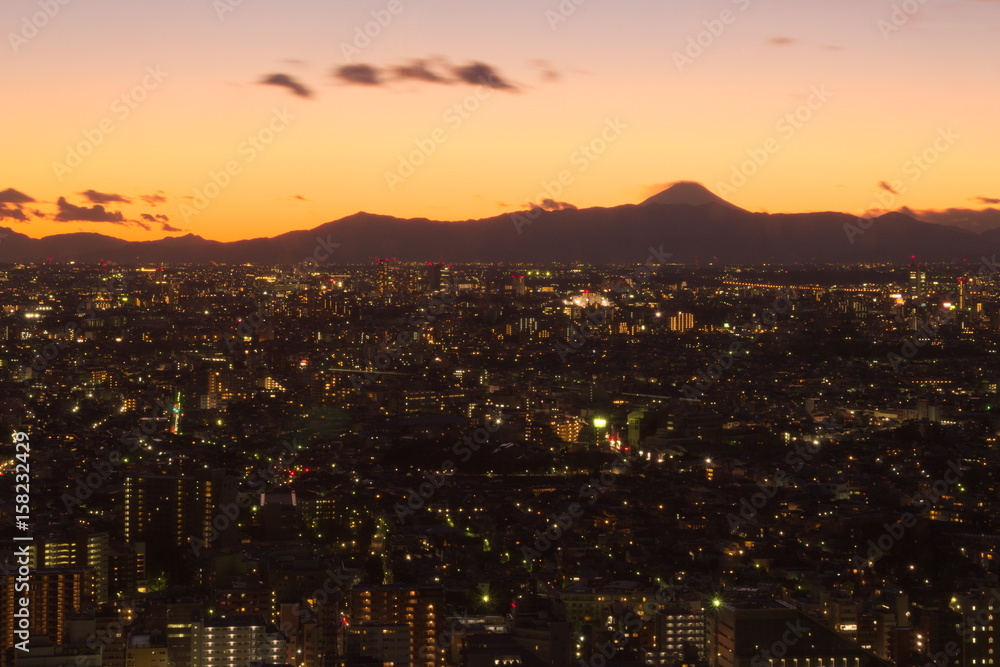 Obraz premium widok zachodu słońca