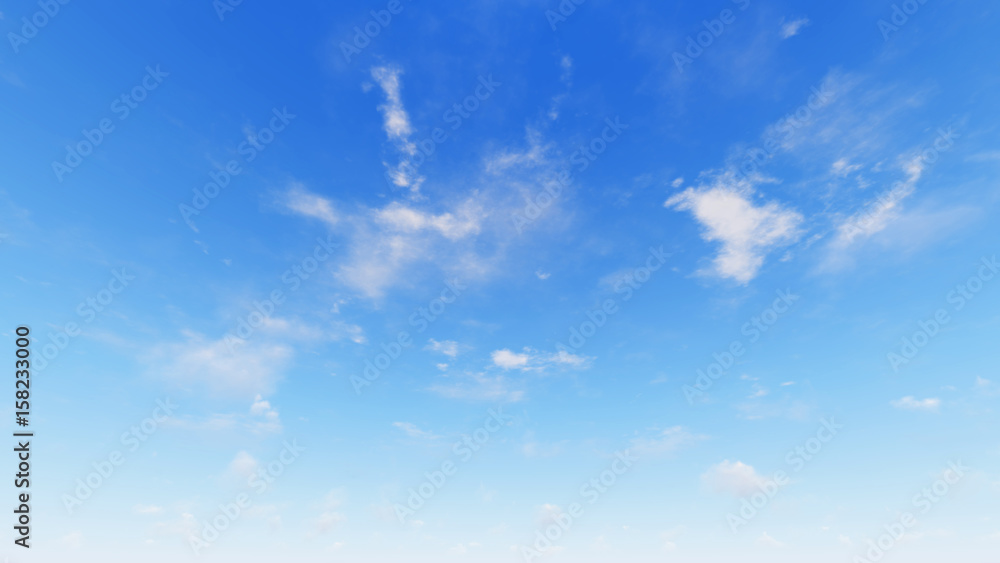 Cloudy blue sky abstract background, 3d illustration