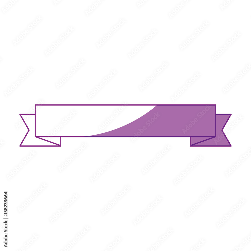 decorative ribbon icon over white background. vector illustration decorative ribbon icon over white background. vector illustration