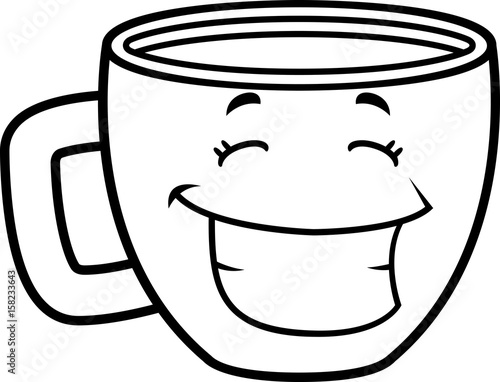 Coffee Cup Smiling