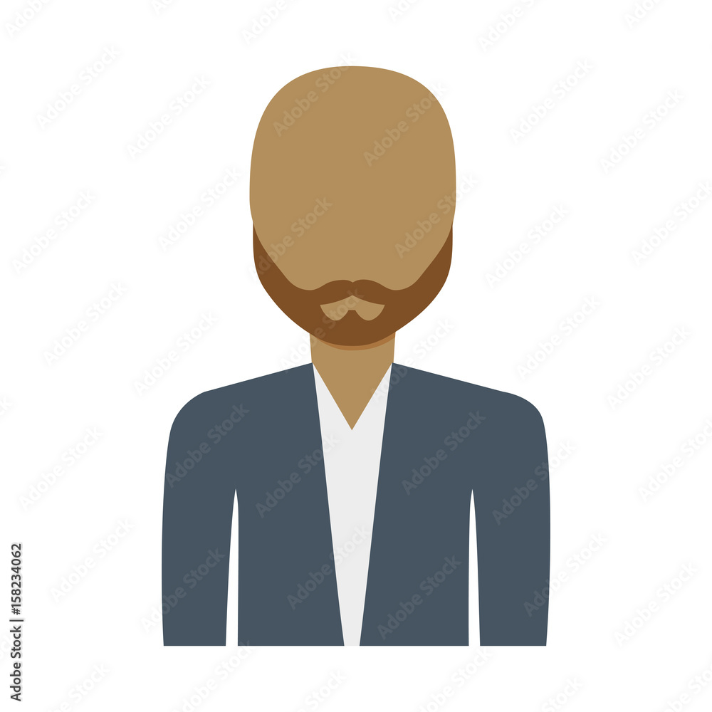 avatar man with elegant clothes icon over white background. vector illustration avatar man with elegant clothes icon over white background. vector illustration