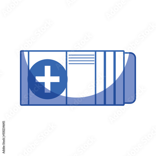 silhouette medicine box to pacient treatment and body care