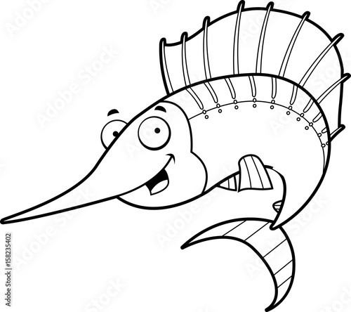 Cartoon Sailfish