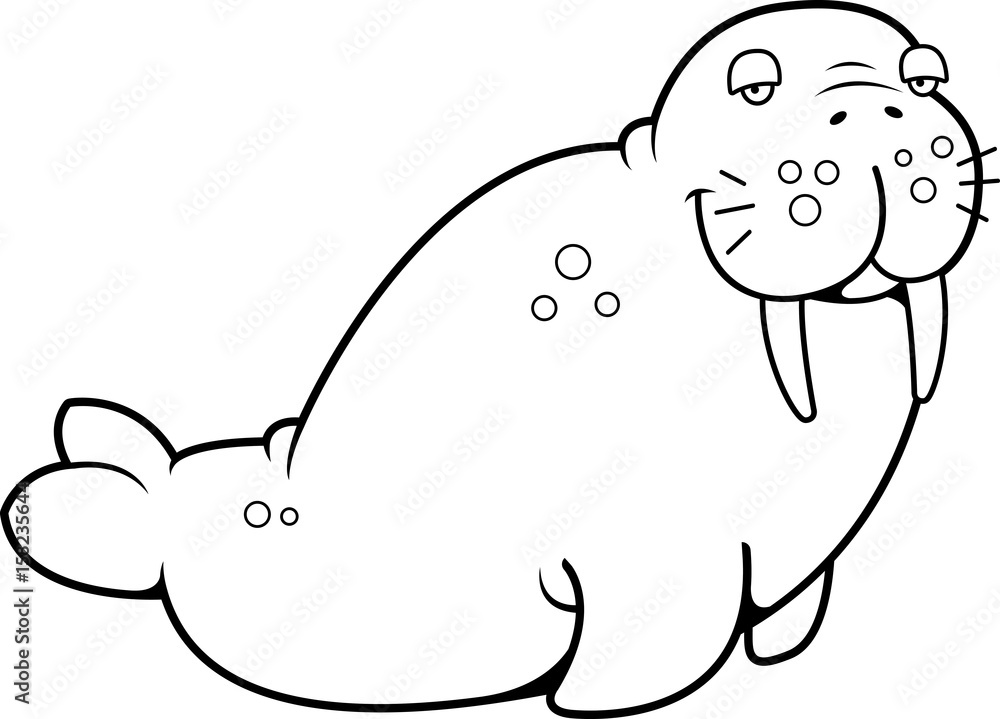 Cartoon Brown Walrus Cartoon Brown Walrus