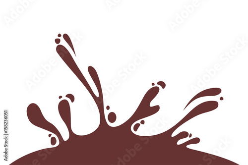 Liquid chocolate illustration