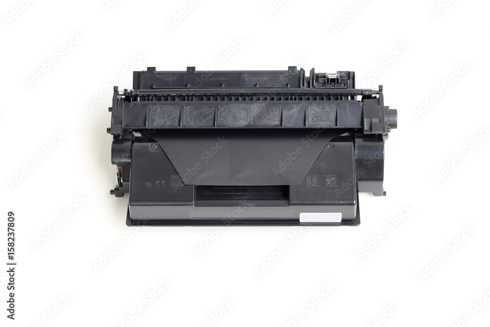 Toner cartridge on white background.(Compatible) Toner cartridge on white background.(Compatible)