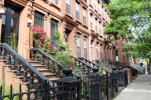 Brownstones à Harlem (New York - USA) photo