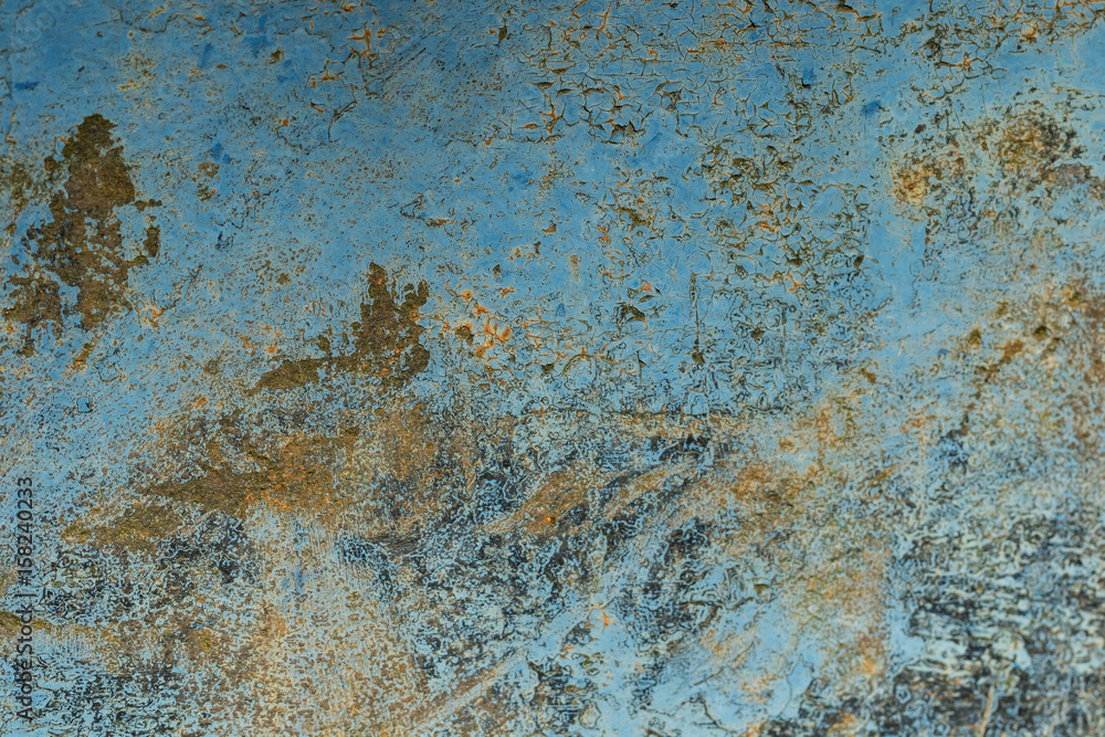 Fototapeta premium Grunge Blue Metal Background