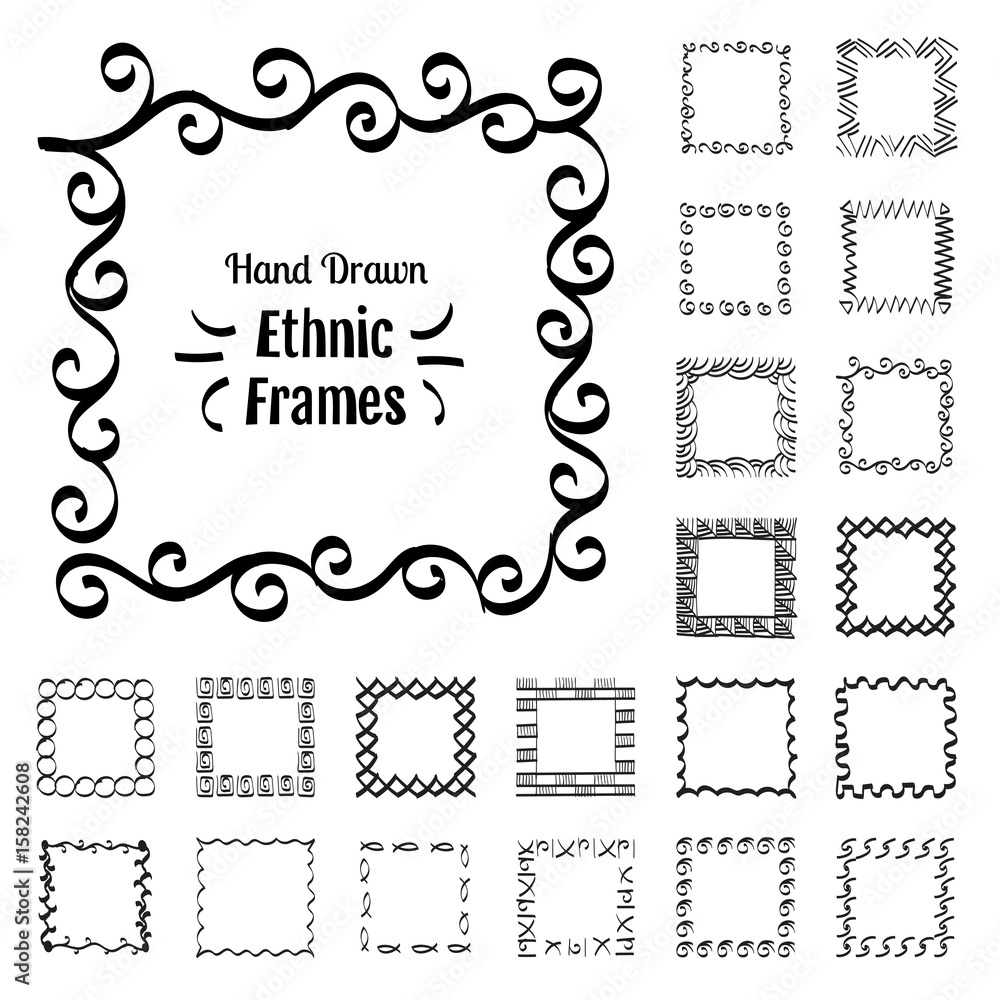 Obraz premium Ethnic Patterns or Frames