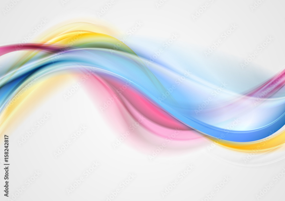 Obraz premium Colorful smooth blurred waves background
