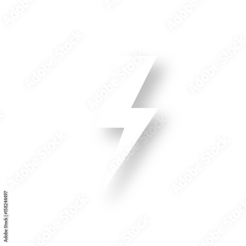 Icon mit Schatten - Blitz