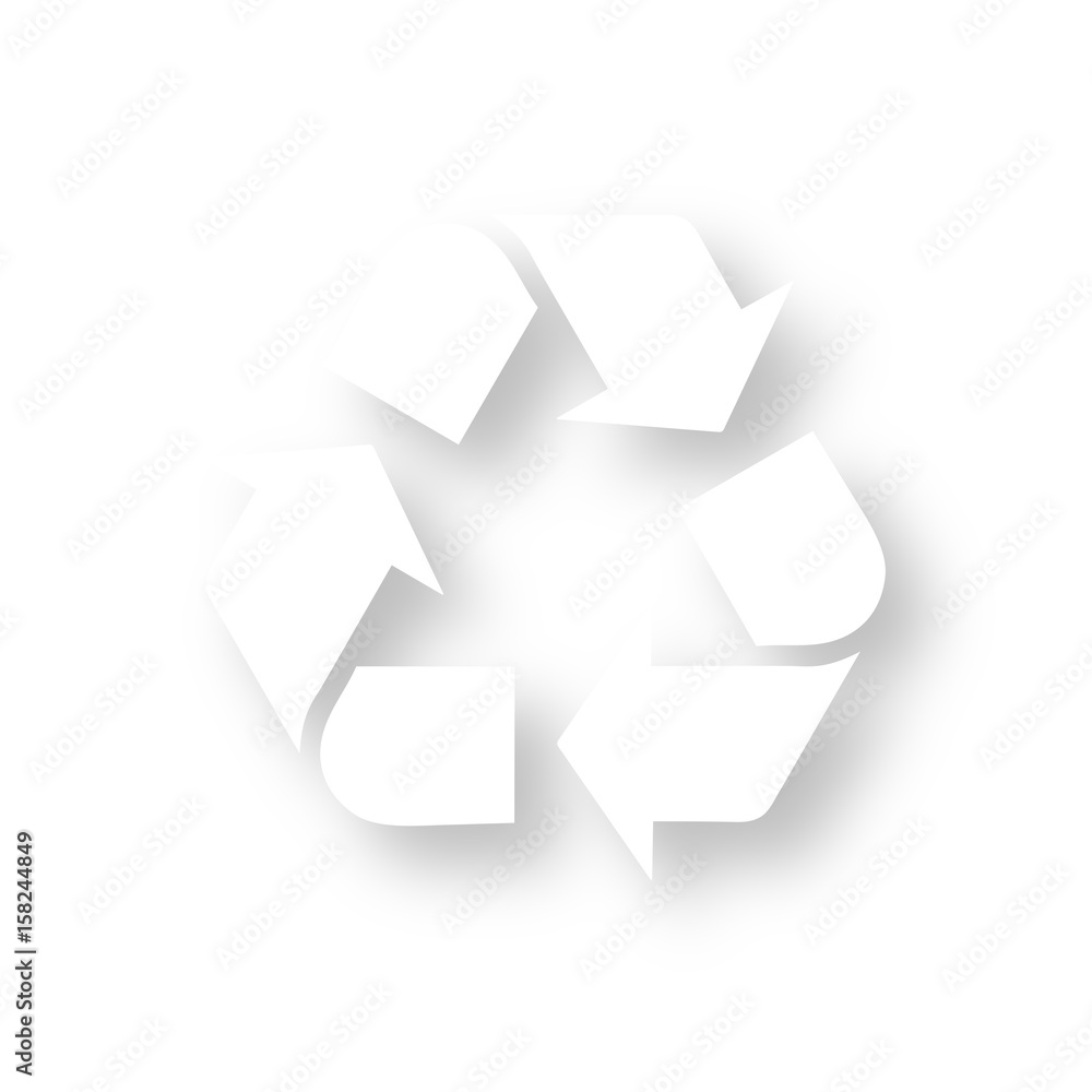 Icon mit Schatten - Recycling Icon mit Schatten - Recycling
