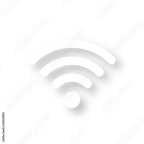 Icon mit Schatten - WLAN Verbindung