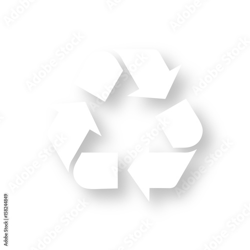 Icon mit Schatten - Recycling