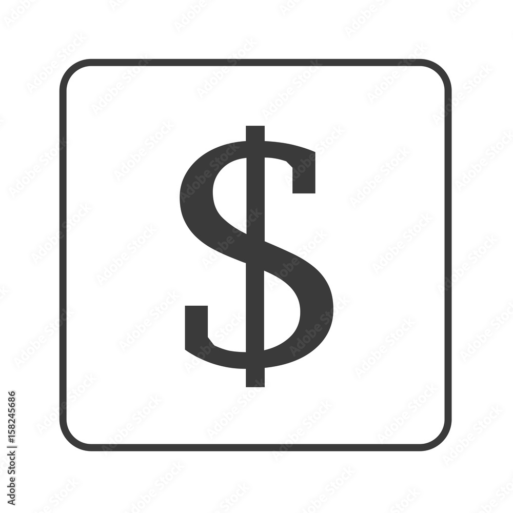 Dollar Zeichen - Simple App Icon Dollar Zeichen - Simple App Icon