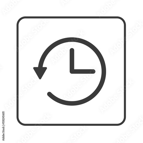 Uhr mit Pfeil - Simple App Icon