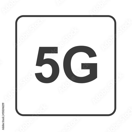5G - Highspeed Internet - Simple App Icon