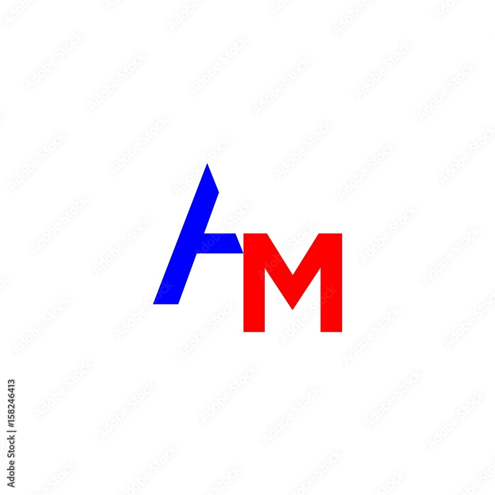 letter AM logo vector letter AM logo vector